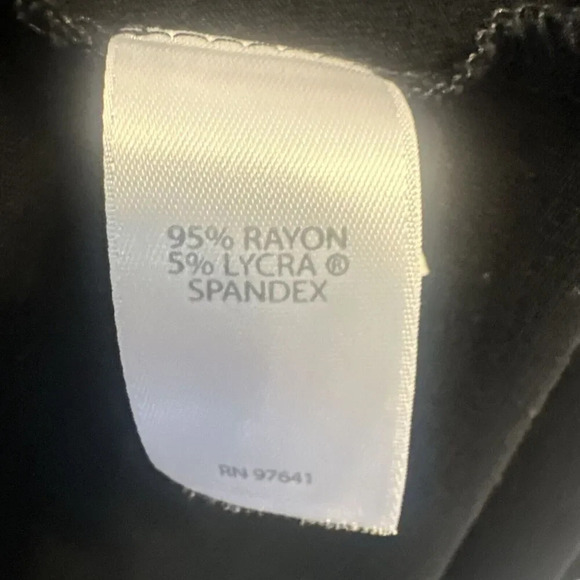 J. Jill Wearever Maxi Dress Size XL Petite Black Elastic Waist All Over Print - Picture 6 of 8